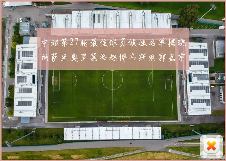 中超第27轮最佳球员候选名单揭晓纳萨里奥罗慕洛赵博韦斯利郭嘉宇争夺荣誉